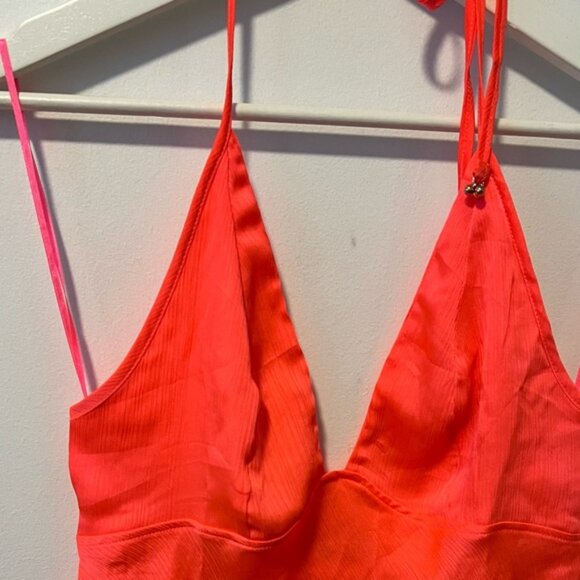 Free People Neon Halter Mini Dress - Picture 3 of 13